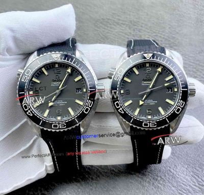 VS Factory Omega Planet Ocean 600m Grey Dial Black Ceramic Bezel Replica Watch